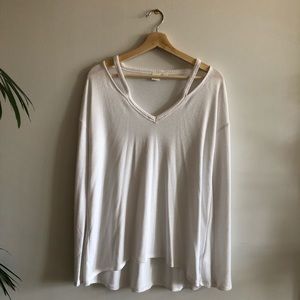 GAP softspun pullover with neck detail